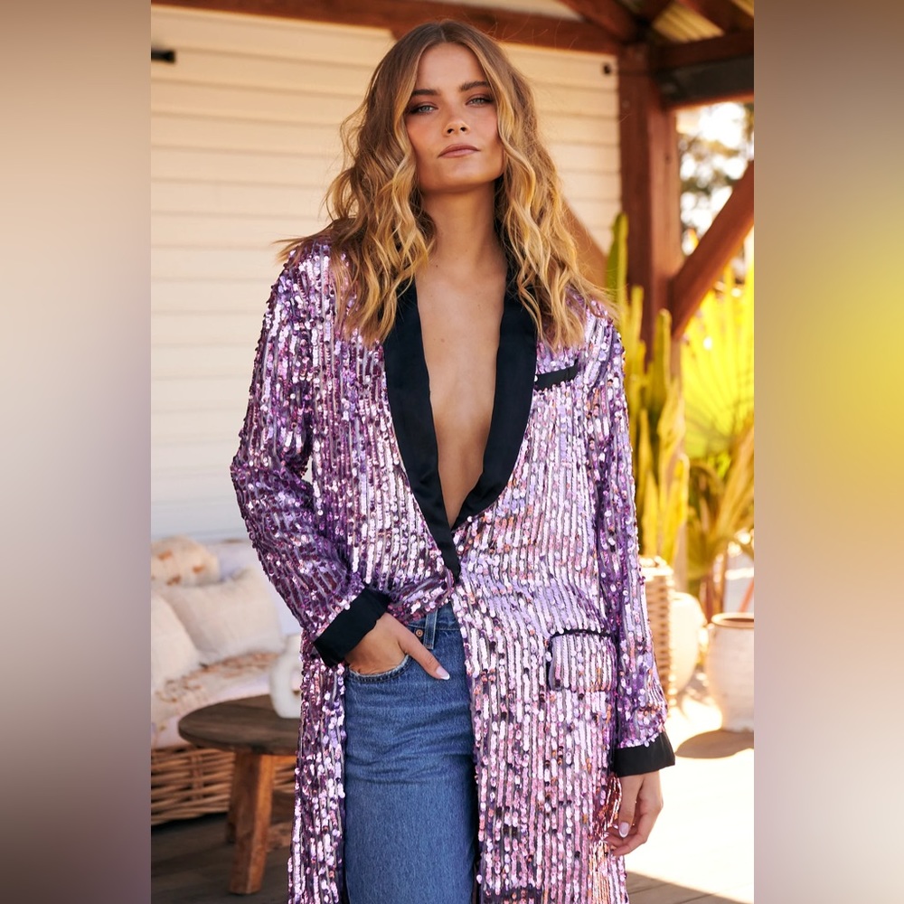 𝓯𝓹 Free People ~ Ella Duster in Orchid Dust Combo